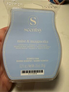 Scentsy Mist & Magnolia Wax Bar - Light Blue